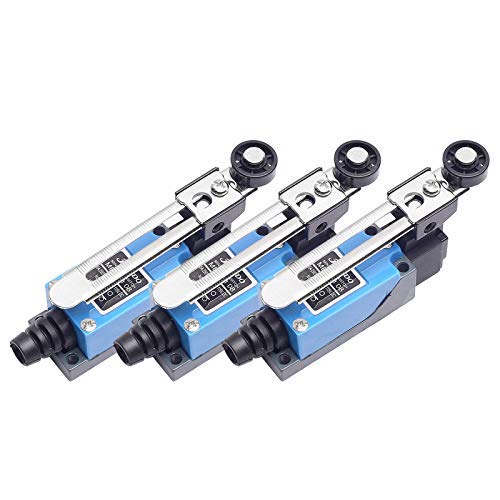 DEVMO 3pcs ME-8108 Momentary Limit Switch Adjustable Roller Lever